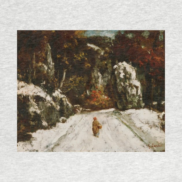 Winter in the Jura by Gustave Courbet by Classic Art Stall